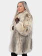 Woman's Canadian Lynx Fur Stroller