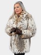 Woman's Cat Lynx Fur Jacket