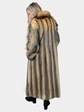 Woman's Cross Fox Fur Coat