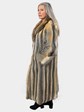 Woman's Cross Fox Fur Coat