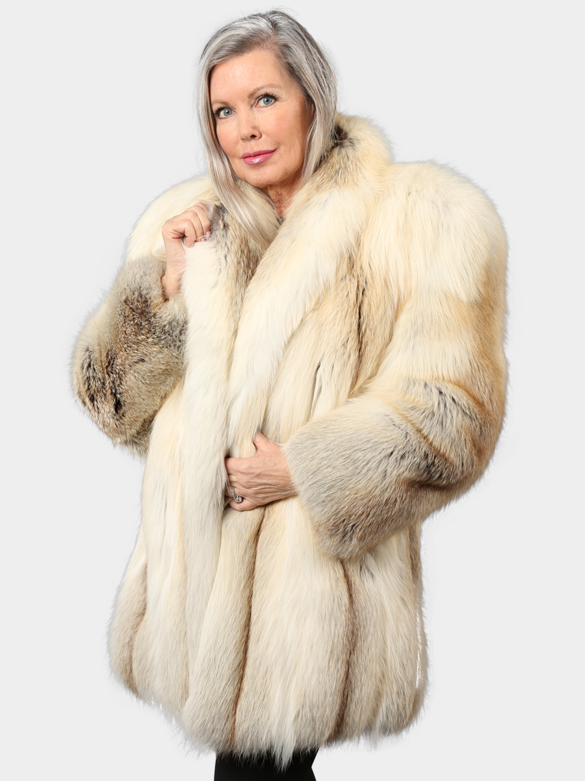 Woman's Golden Isle Fox Fur Stroller