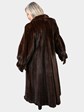 Woman's Mahogany Female Mink Fur Coat