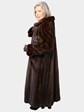 Woman's Mahogany Female Mink Fur Coat