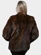 Woman's Mahogany Female Mink Fur Jacket