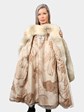 Woman's Coyote Fur 3/4 Coat