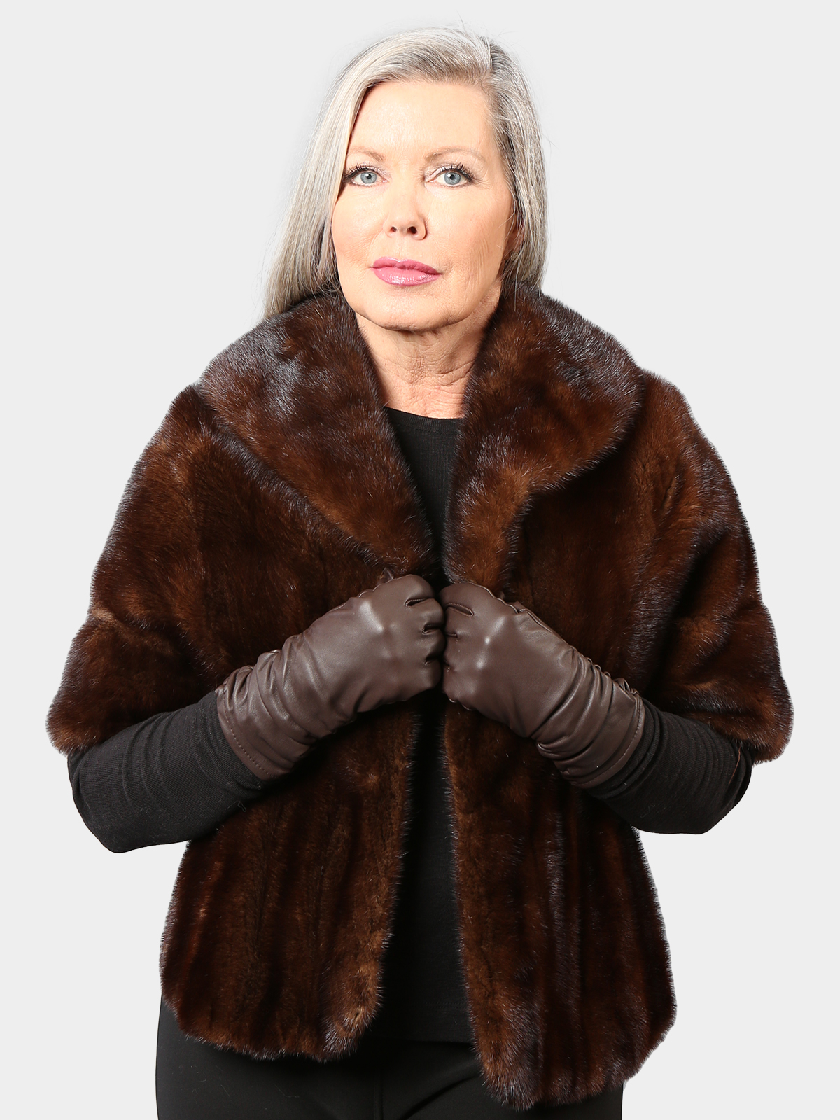 Woman's Mahogany Mink Fur Stole