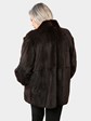 Woman's Brown Sheared Mink Fur Jacket