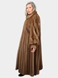 Woman's Pastel Female Mink Fur Coat