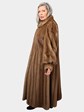 Woman's Pastel Female Mink Fur Coat