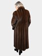 Woman's Light Mahogany Mink Fur Coat