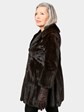 Woman's Vintage Mahogany Female Mink Fur Stroller