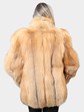 Woman's Natural Red Fox Fur Jacket