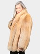 Woman's Natural Red Fox Fur Jacket