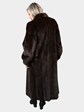 Woman's Mahogany Female Mink Fur Coat