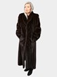 Woman's Mahogany Female Mink Fur Coat