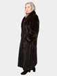 Woman's Mahogany Female Mink Fur Coat