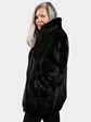 Woman's Black Beaver Fur Jacket