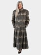 Woman's Natural Sheared Muskrat Fur Coat