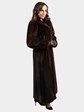 Woman's Mahogany Mink Fur Coat