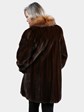 Woman's Mahogany Female Mink Fur Stroller