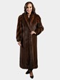 Woman's Demi Buff Female Mink Fur Coat with Directional Body