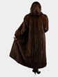 Woman's Demi Buff Female Mink Fur Coat with Directional Body