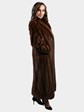 Woman's Demi Buff Female Mink Fur Coat with Directional Body