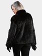 Woman's Ranch Cord Cut Mink Fur Jacket