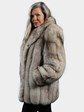 Woman's Christian Dior Natural Blue Fox Fur Jacket