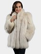 Woman's Blush Fox Fur Jacket