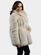 Woman's Blush Fox Fur Jacket