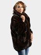 Woman's Deep Mahogany Mink Fur Jacket