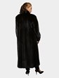 Woman's Deep Mahogany Female Mink Fur Coat