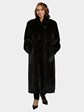 Woman's Deep Mahogany Female Mink Fur Coat