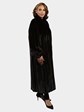 Woman's Deep Mahogany Female Mink Fur Coat