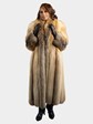 Woman's Red Fox Fur Coat by Bill Blass