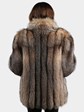 Woman's Crystal Fox Fur Jacket