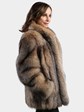 Woman's Crystal Fox Fur Jacket