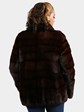 Woman's Plus Size Mahogany Mink Fur Jacket