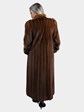 Woman's Mahogany Female Mink Fur Coat