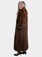 Woman's Mahogany Female Mink Fur Coat