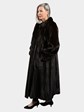 Woman's Saga Dark Mahogany Female Mink Fur Coat