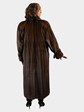 Woman's Mahogany Female Mink Fur Coat