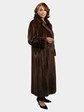 Woman's Mahogany Female Mink Fur Coat