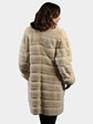 Woman's Sheared Glacial Tourmaline Mink Fur 3/4 Coat
