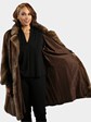 Woman's Lunaraine Mink Fur 3/4 Coat