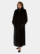 Woman's Deep Mahogany Female Mink Fur Coat