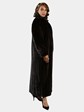 Woman's Deep Mahogany Female Mink Fur Coat