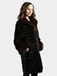 Woman's Dark Brown Sheared Mink Fur Stroller