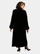 Woman's Black Sheared Mink Fur Coat